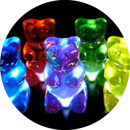 Gummi Bear Night Race Series - Gummy Bear Lamp (429x428), Png Download