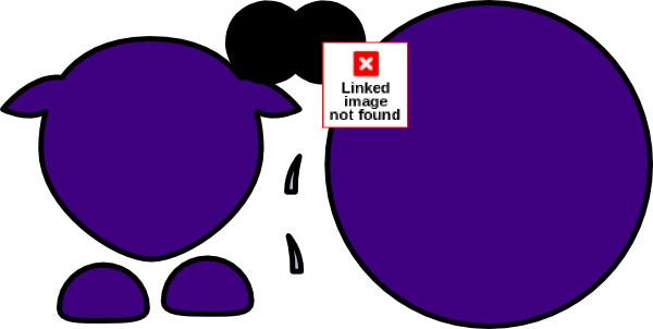 Sheep Body Parts Black Outline Purple Body Clip Art - German Longhaired Pointer Diamonds Are Long Sleeve (600x302), Png Download