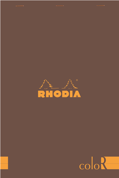 Rhodia Color N16 Premium Pad - R By Rhodia With Cream Paper Black A5 - Lined (600x600), Png Download