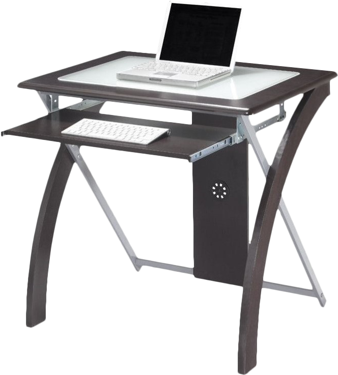 Img - Small Glass Desktop Desk (798x798), Png Download