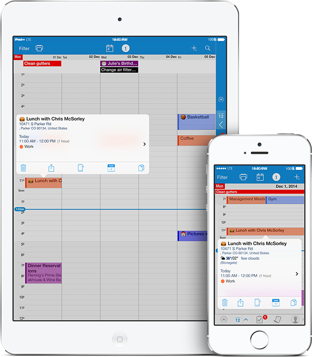 New Month And Day Views With A Cleaner, More Vibrant - Popup Filter Ipad View (700x750), Png Download