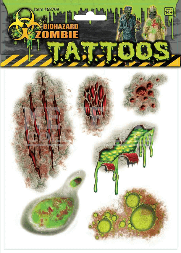 Download Biohazard Zombie Scar Tattoos Forum Novelties Biohazard