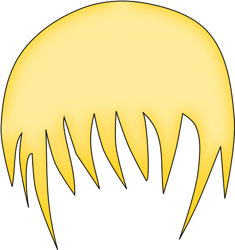 Medium Image - Boy Hair Png Cartoon (566x800), Png Download