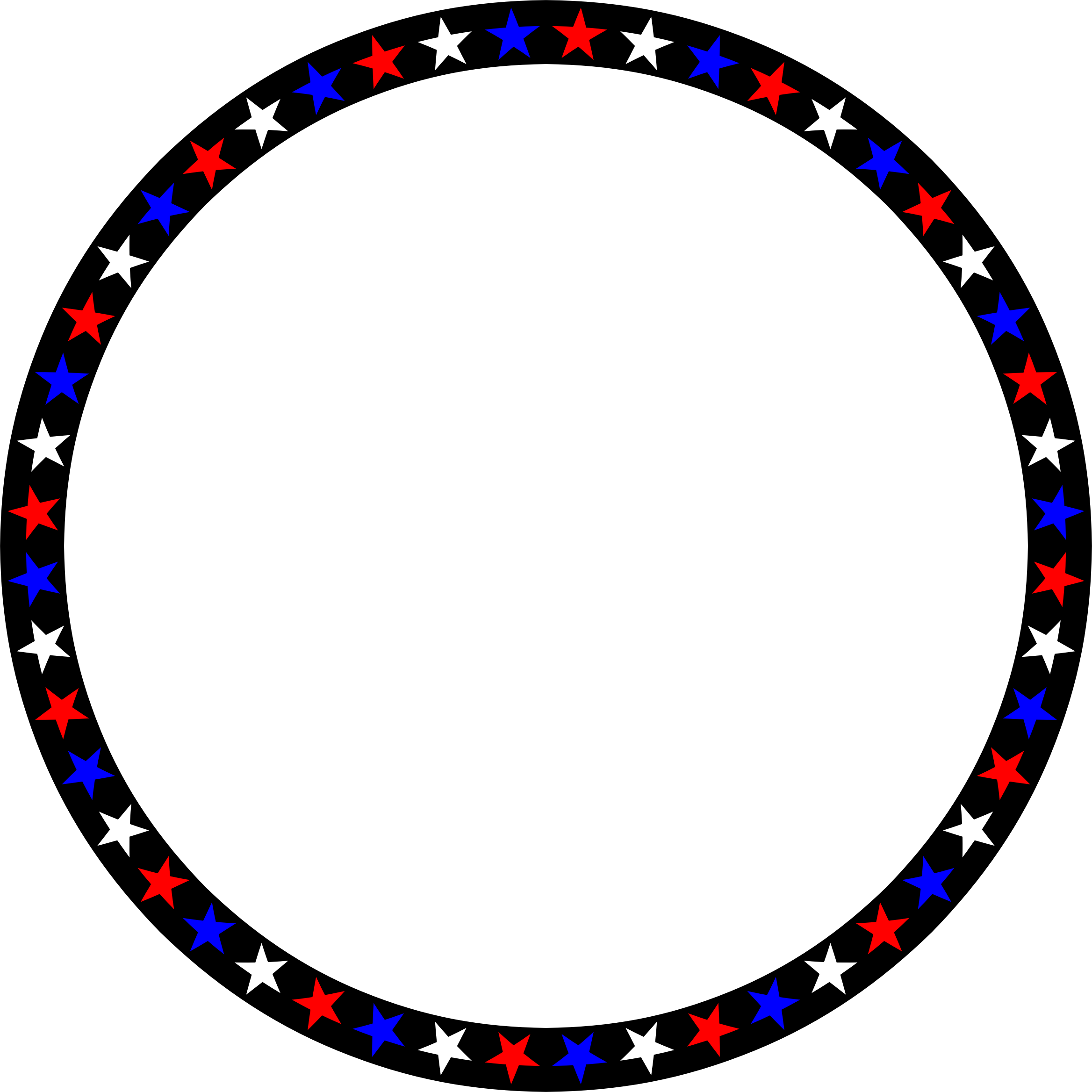 This Free Icons Png Design Of Red White Blue Stars (2336x2336), Png Download