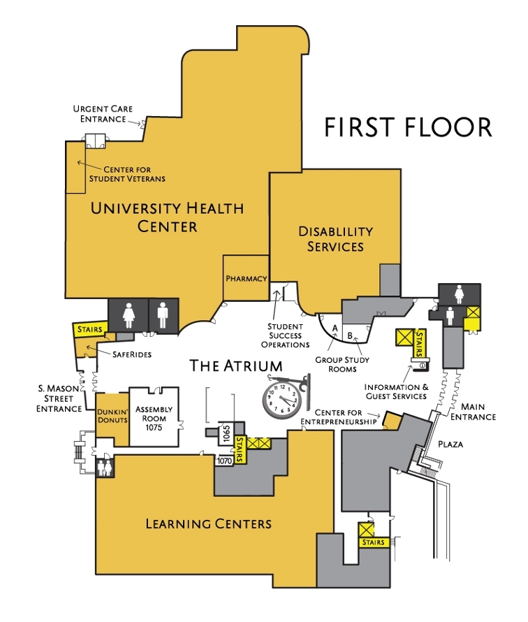 Ssc First Floor - James Madison University (756x890), Png Download