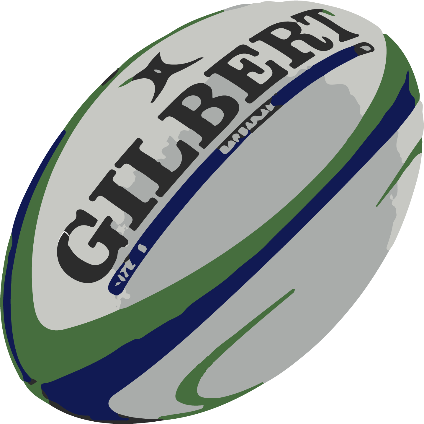 Rugby Ball Png Picture - Gilbert Barbarian Match Rugby Ball (1667x1667), Png Download