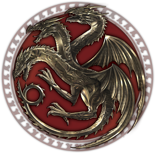 Game Of Thrones Dragon Seal Logo Game Of Thrones Dragons, - 2crazyhands Bracelet With Dangling Custom Images, Here (500x496), Png Download