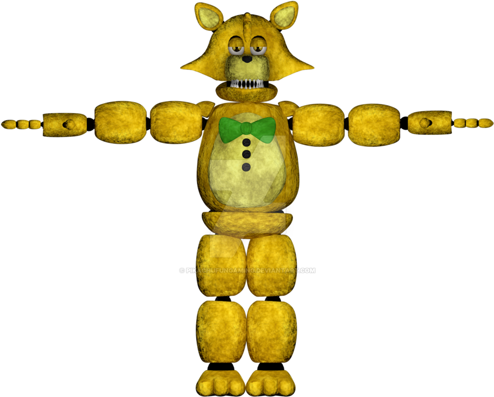 New Golden Fang By Pikachufungaming-d9aclg0 - Five Nights At Fang's (1024x819), Png Download