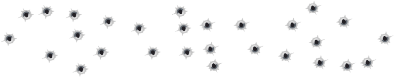 Bullet Holes - Jewellery (800x170), Png Download