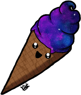 By Klickwitch On Deviantart Icecream - Ice Cream Galaxy Png (400x400), Png Download