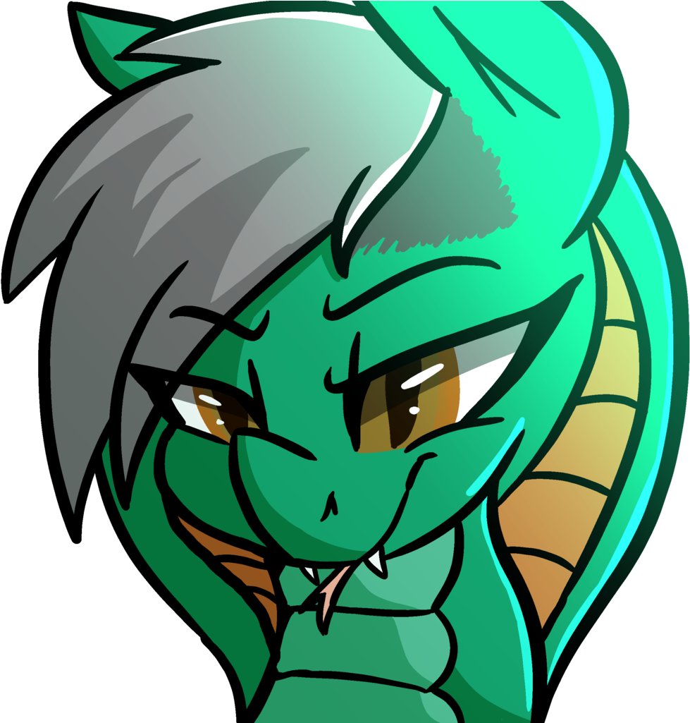 Fangs Clipart Forked Tongue - Cartoon (1024x1024), Png Download