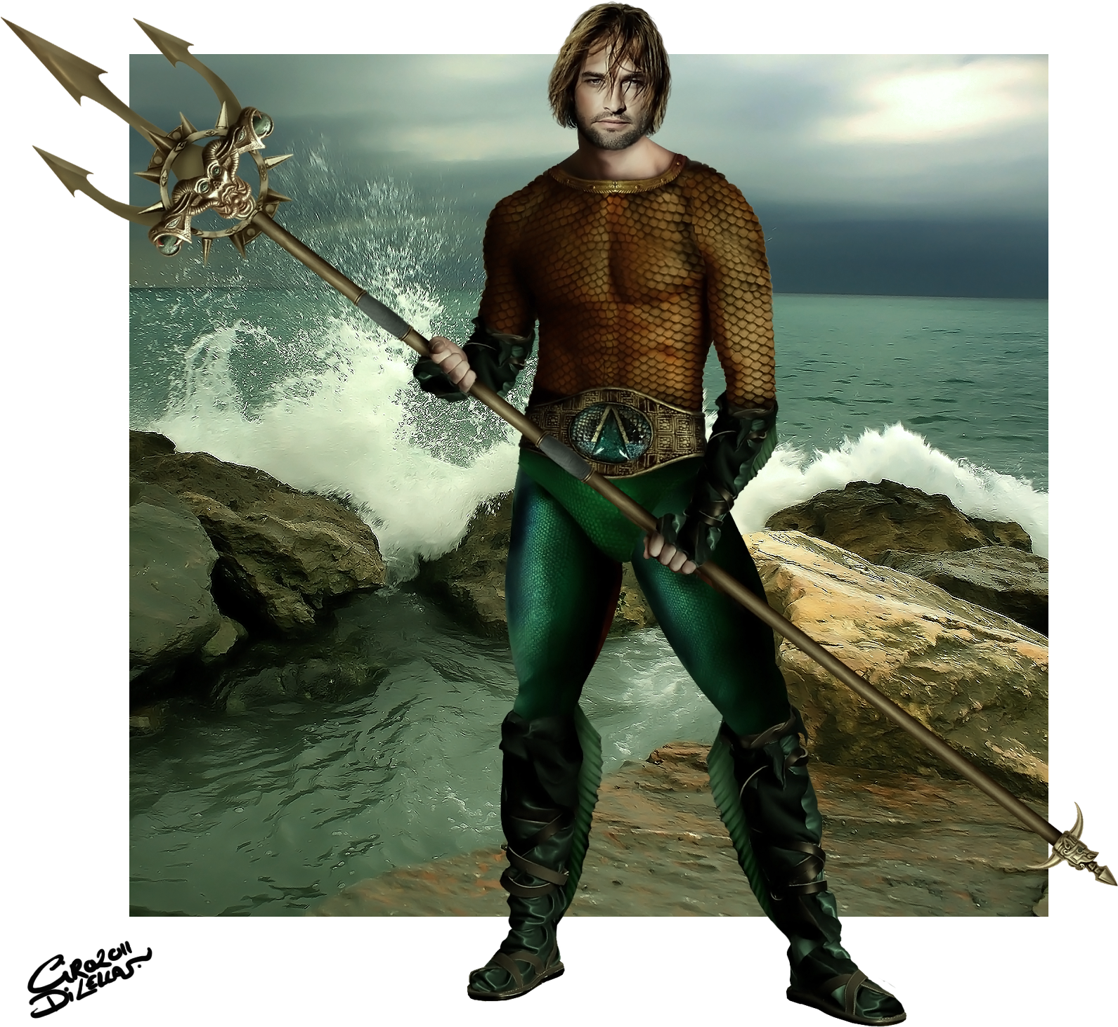 Josh Holloway Aquaman (1632x1500), Png Download
