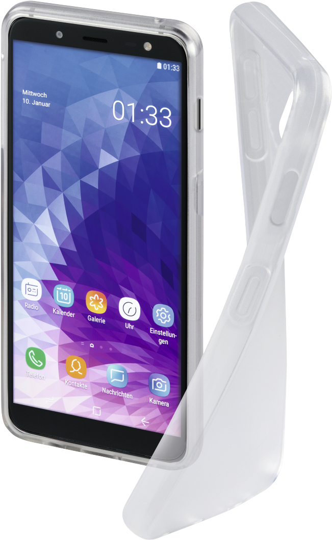"crystal Clear" Cover For The Samsung Galaxy J6 , Transparent - Samsung Galaxy J6 (1100x1100), Png Download
