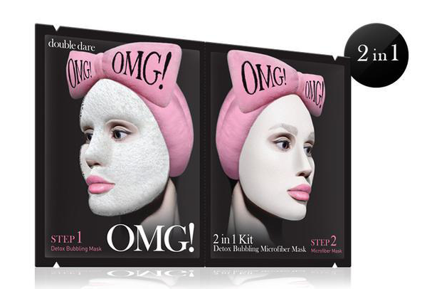 Omg 2in1 Kit Detox Bubbling Microfiber Mask - Omg Mask (750x750), Png Download
