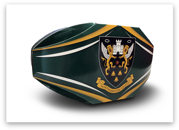Rugby Ball Carton - Northampton Saints Badge (590x430), Png Download
