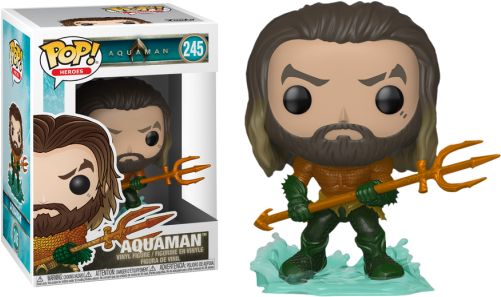 Heroes - Aquaman - Aquaman - Funko Pop Aquaman 2018 (500x500), Png Download