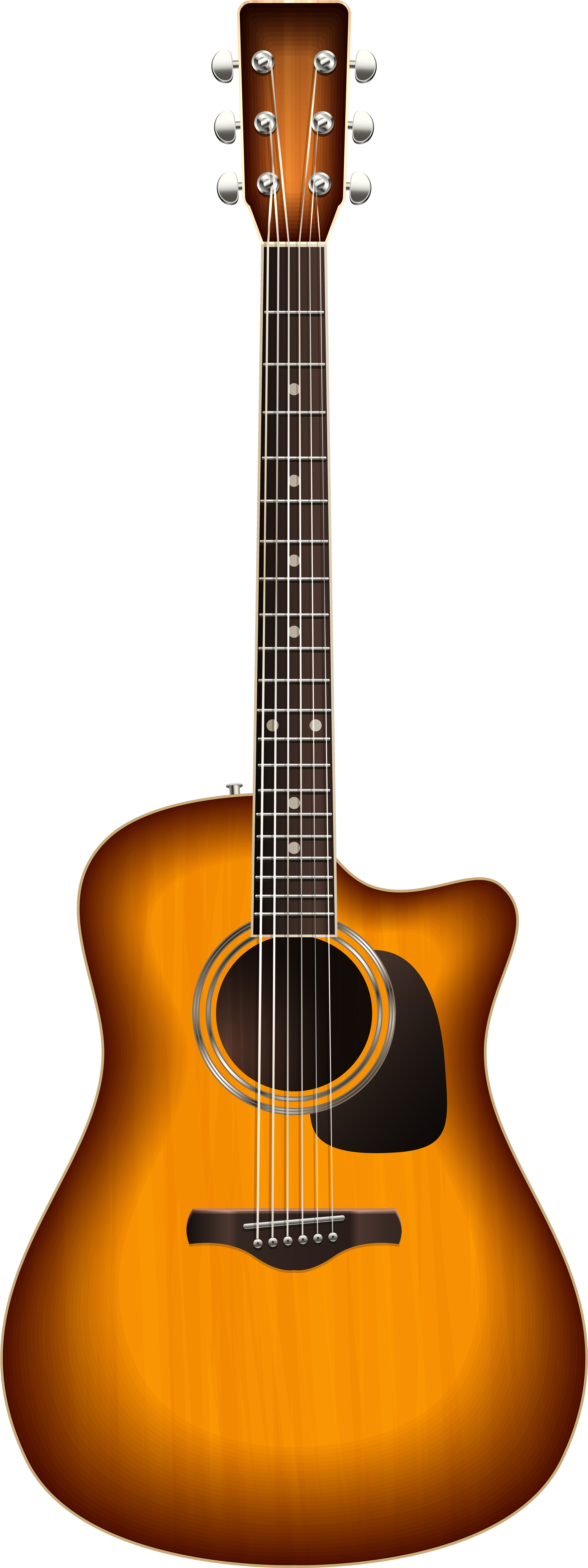 Go To Image - Cropped Guitar (3054x8000), Png Download