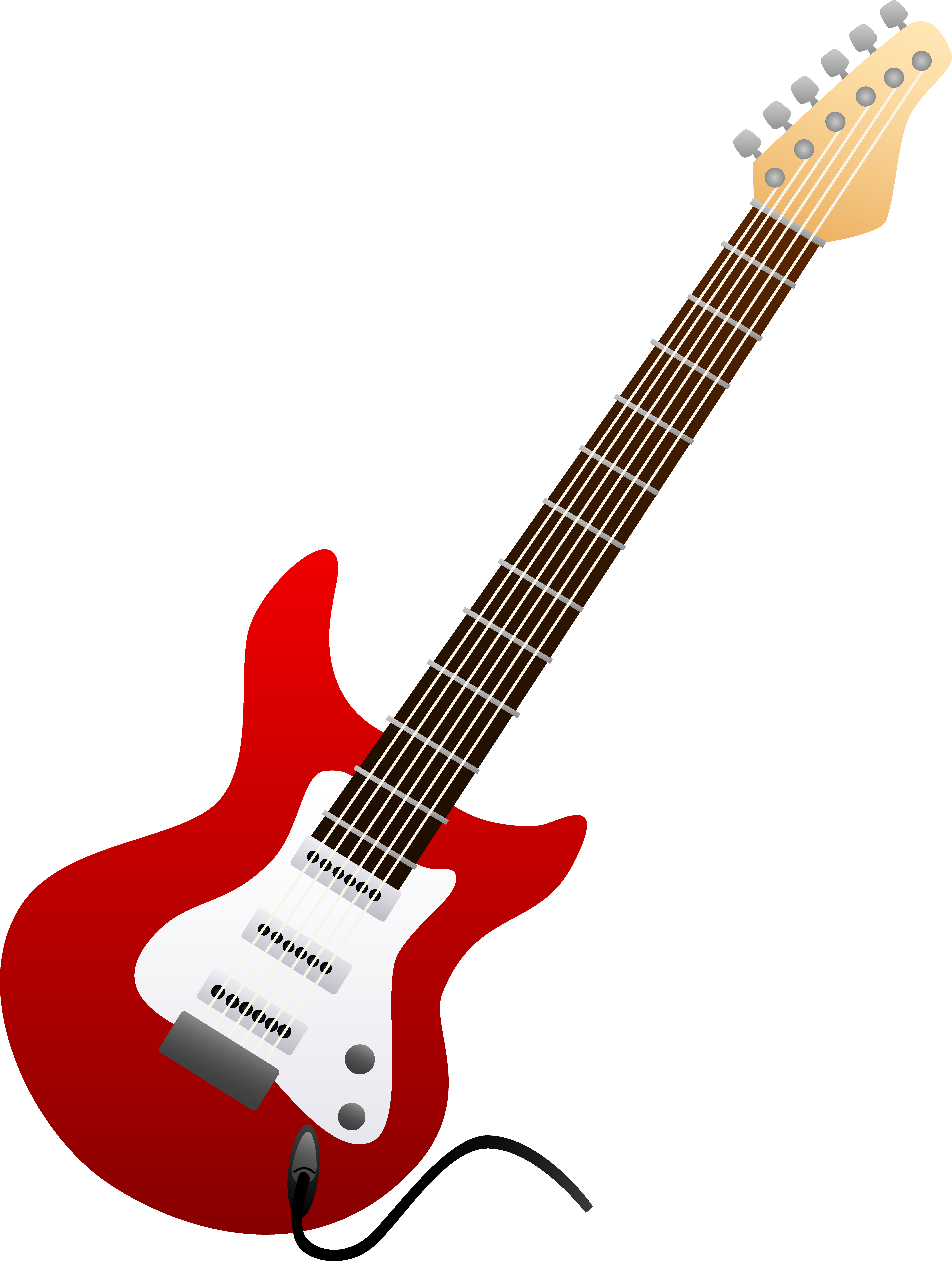 Electric Guitar Clip Art (2760x3655), Png Download