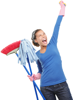 We Do Understand That Sometimes Things Go Wrong - Happy Cleaning Lady (300x400), Png Download