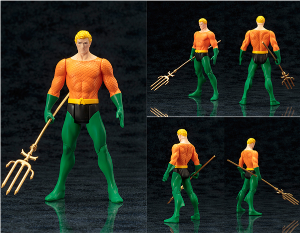 Aquaman Classic Costume Artfx Statue - Aquaman Super Powers Collection Artfx+ Statue (600x600), Png Download