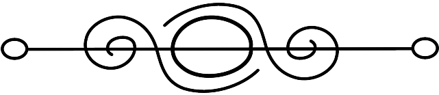 Flourish Horizontal Symbol Fancy Page Break - End Of Book Symbol (640x320), Png Download