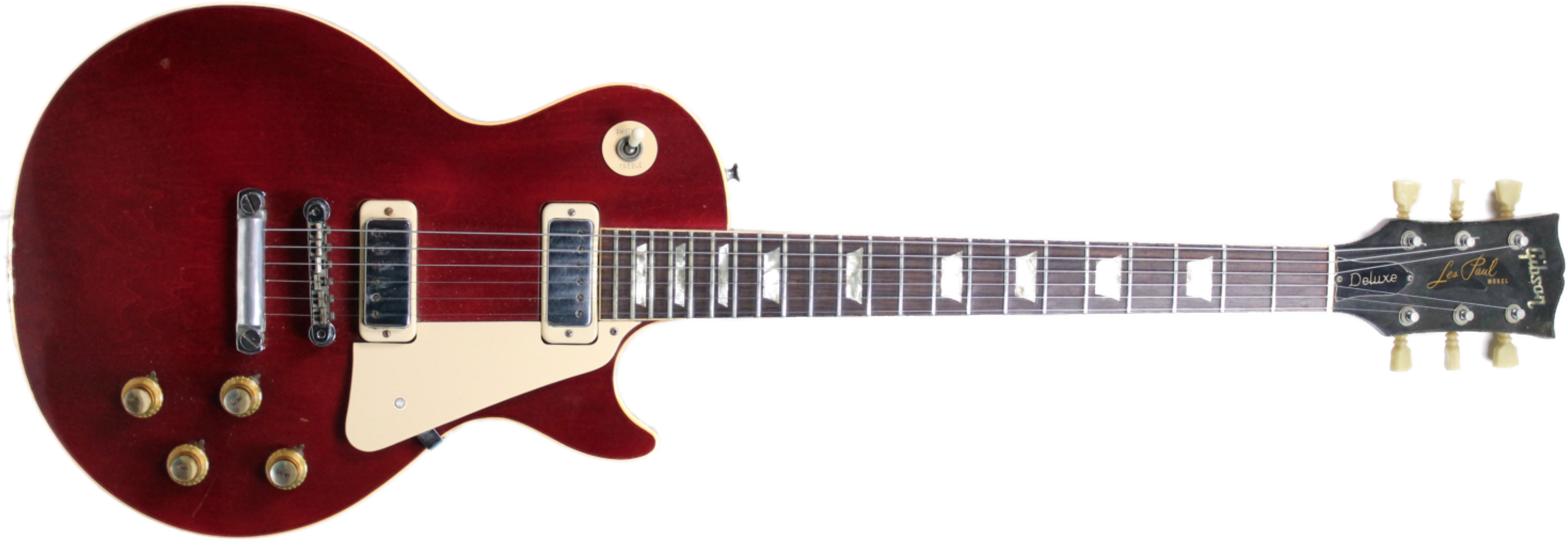 Vintage Guitar Png Clip Art Black And White Library - Esp Eclipse Ii Stbc (4848x1771), Png Download