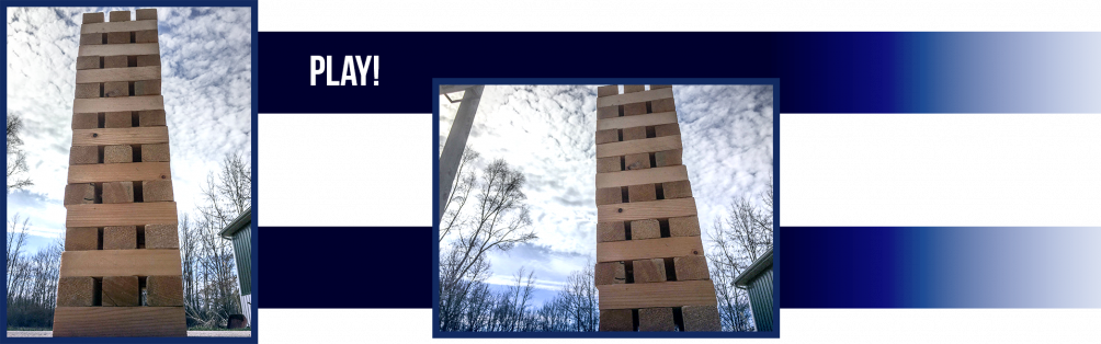 This Version Of Jenga Is Called “throw 'n Go Jenga” - Canoe Birch (1004x314), Png Download