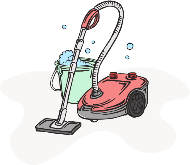 We Clean - Walk-behind Mower (642x558), Png Download