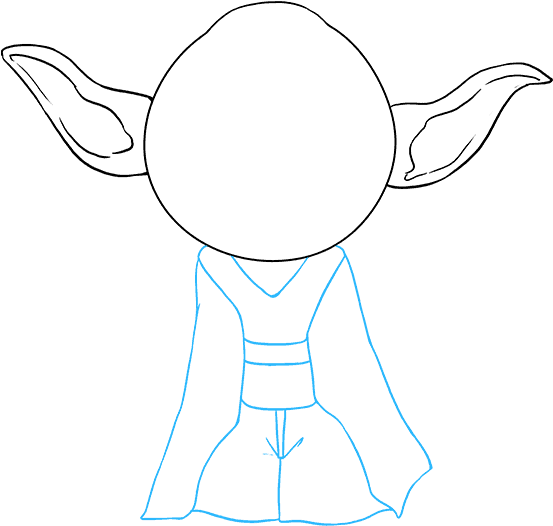 How To Draw Yoda - Drawing (680x678), Png Download