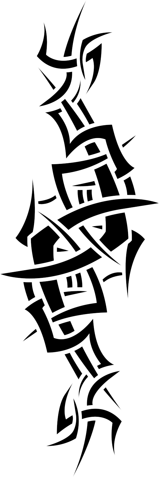 Tribal Arm Tattoo Png Clip Transparent Stock - Tattoo Png Hd (600x1680), Png Download