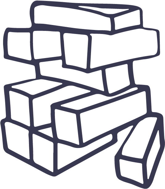 Jenga Piece-08 - Jenga Clipart Black And White (750x750), Png Download