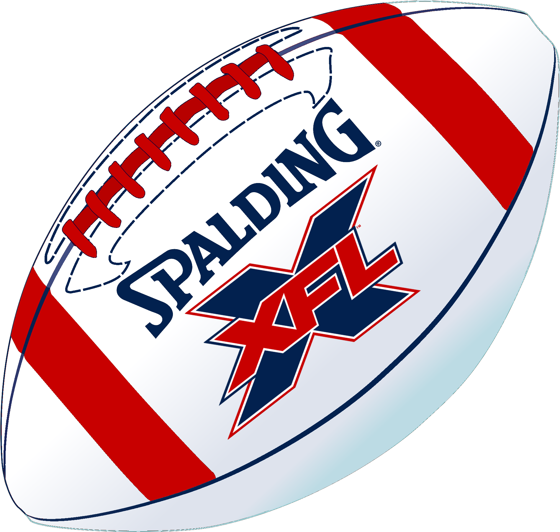 My Concept For A New Xfl Ball, Assuming They Don't - Soccer Ball, Spalding, Aai, 421347 (2000x2000), Png Download
