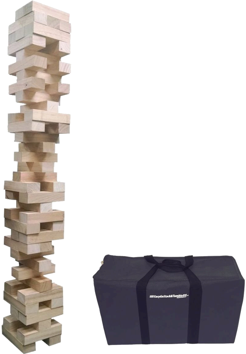 *the Jumbo Version Is Not Produced And Is Not Affiliated - Easygo Giant Stack Tumble Giant Wood Stacking Blocks (1150x1150), Png Download