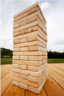 Giant Jenga - Giant Jenga Finish (400x400), Png Download