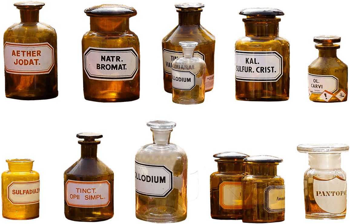 Pharmacy, Png, Isolated, Bless You, Medical, Bottle - Old Medicine Bottles Png (960x629), Png Download