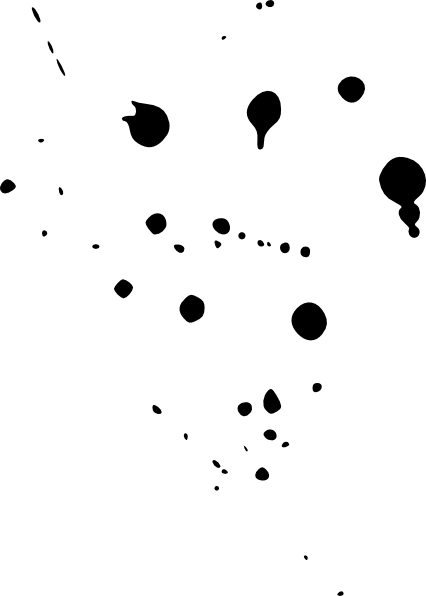 Black Paint Clip Art At Clker Com - Black Paint Spots Png (426x596), Png Download