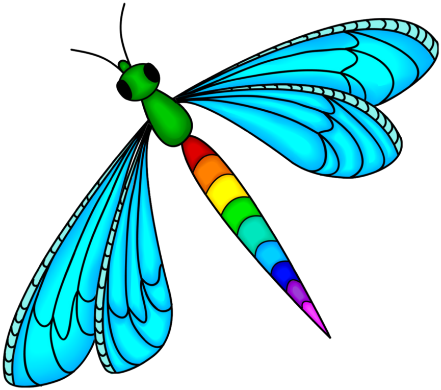 Blue Dragonfly Png