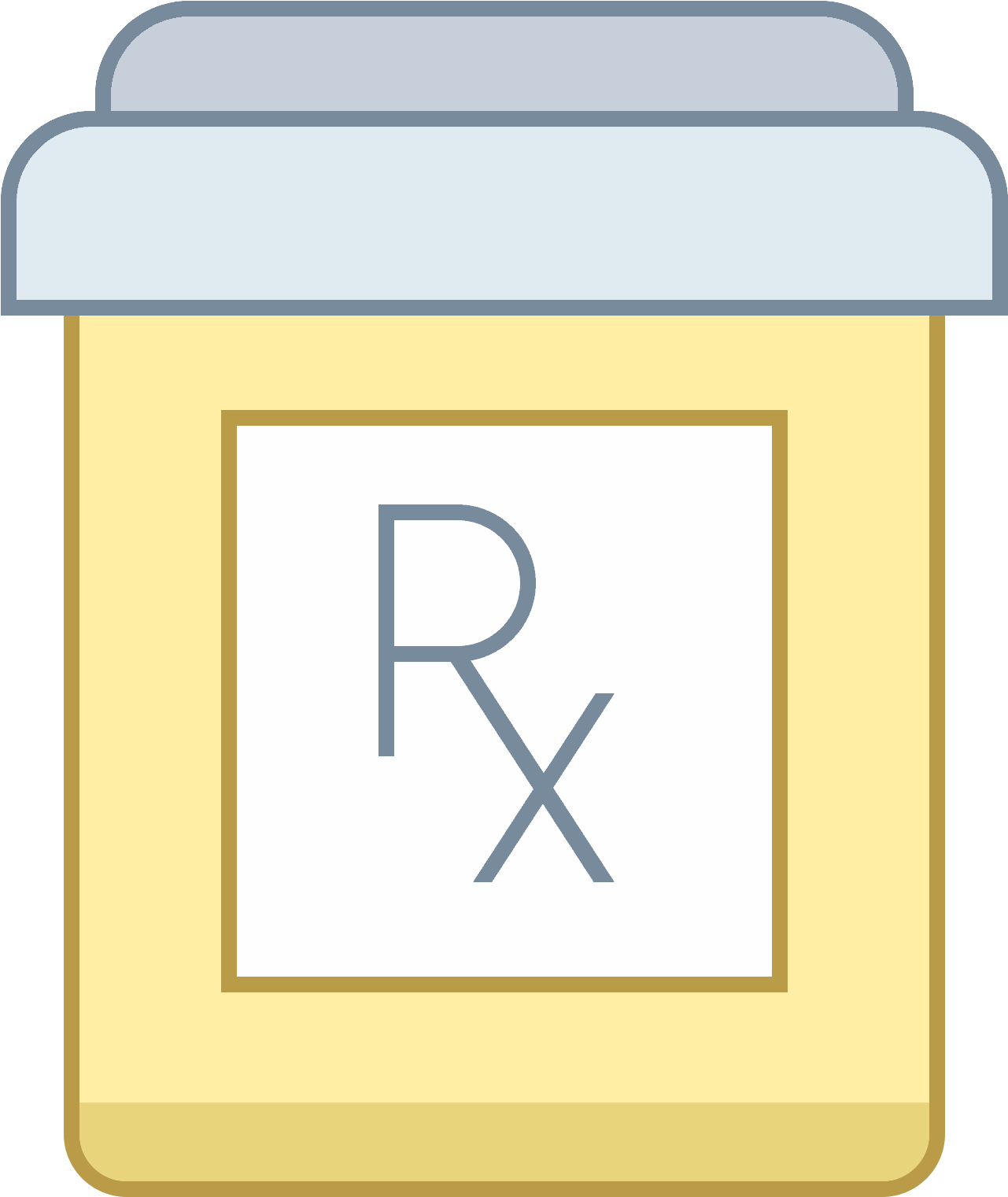 Pill Bottle Icon - Tablet (1600x1600), Png Download