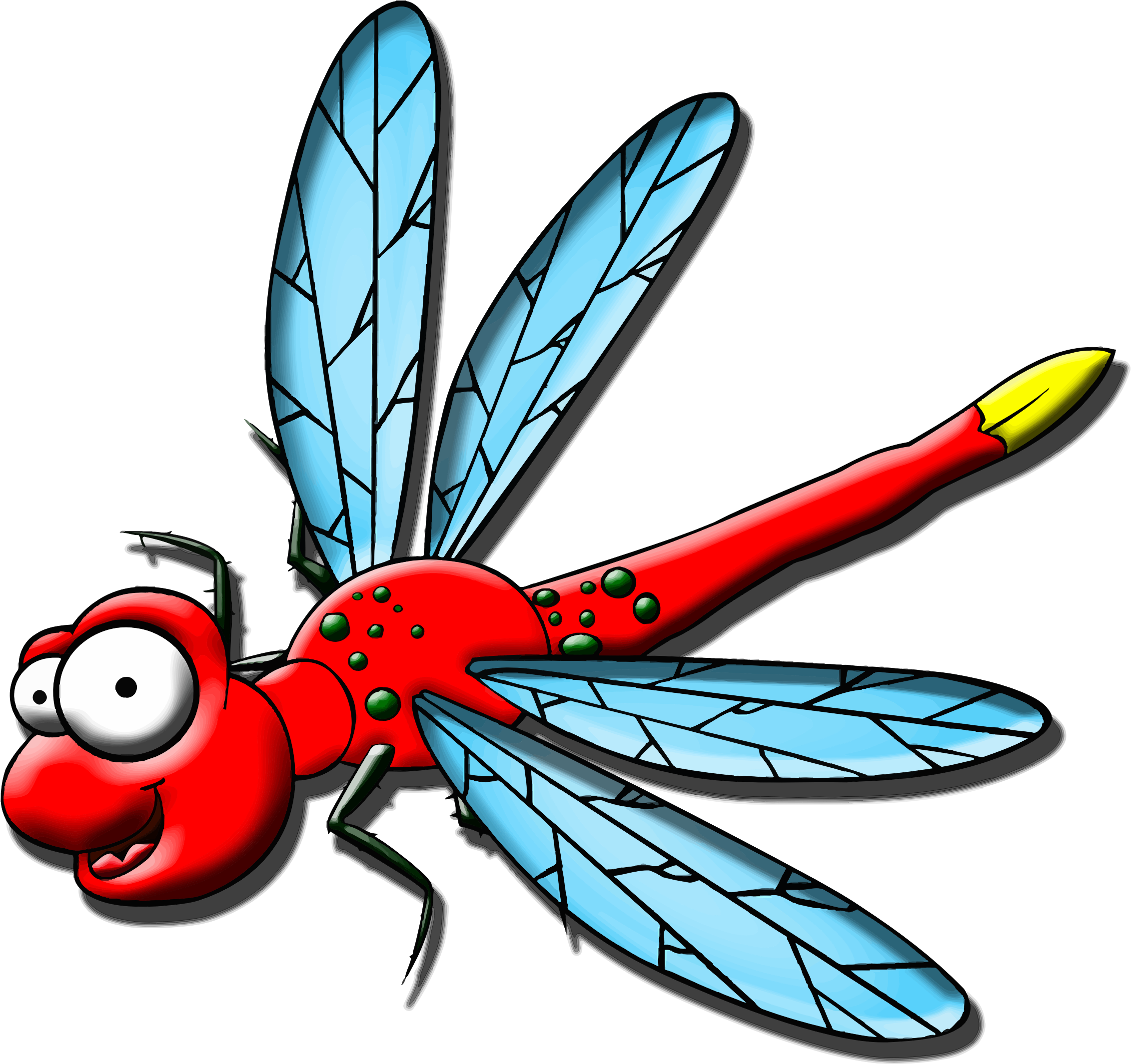 This Free Icons Png Design Of Cartoon Dragonfly (2263x2130), Png Download
