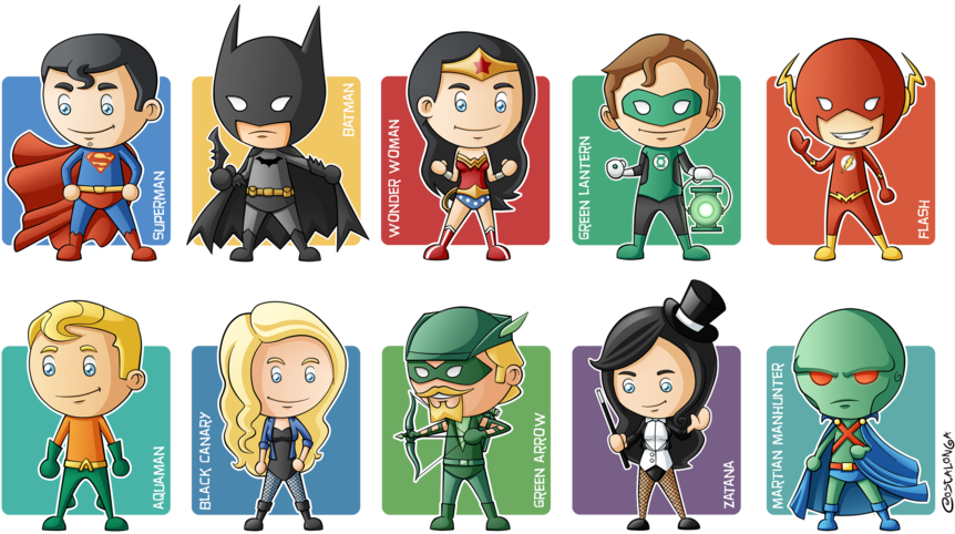 Svg Black And White Library Aquaman Drawing Justice - Justice League Cute Characters (899x536), Png Download