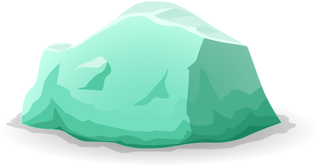 Rocks Rock Mountain Teal Iceberg Ice Cold - Stock.xchng (680x340), Png Download