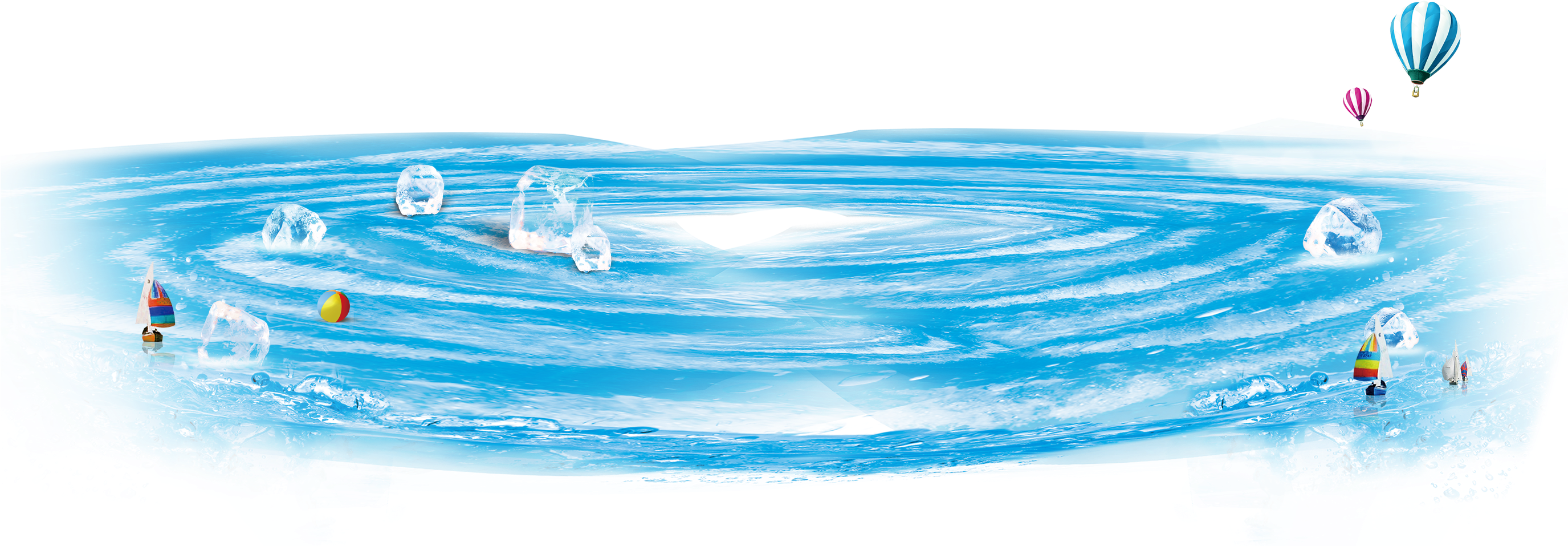 Water Ice Google Images Computer File - Water (3106x1000), Png Download