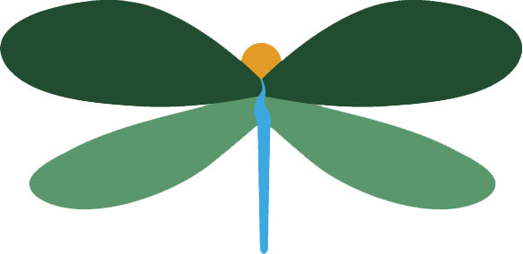Cropped Logo Dragonfly - Park (583x284), Png Download
