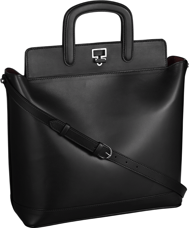 Versace Pink Leather Medusa Head Duffle Bag - Black Handbag Png (1000x1000), Png Download