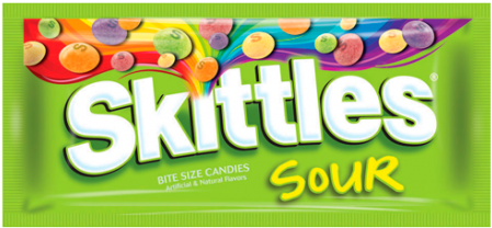 Sour G The American Image Black And White Stock - Skittles Sour 1.8 Oz (51g) (458x458), Png Download