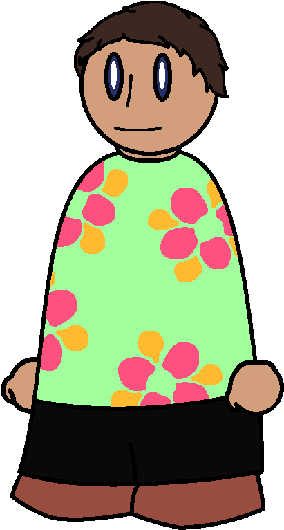 Shirt Tropical Flowers Generic (500x800), Png Download