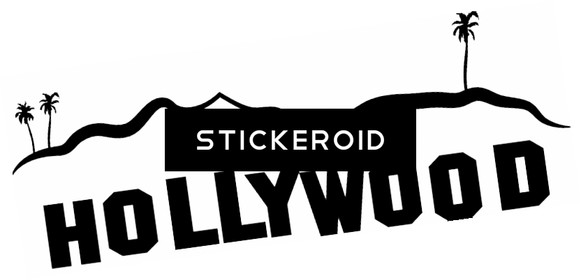 Hollywood Sign Movies (832x402), Png Download
