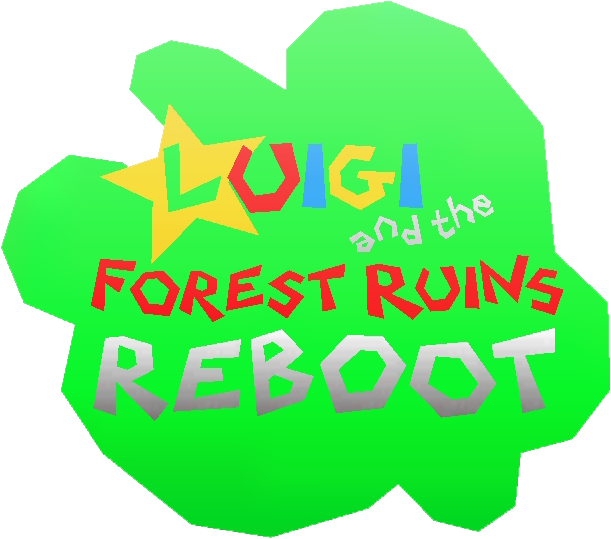 Luigi And The Forest Ruins Rebooted (628x560), Png Download