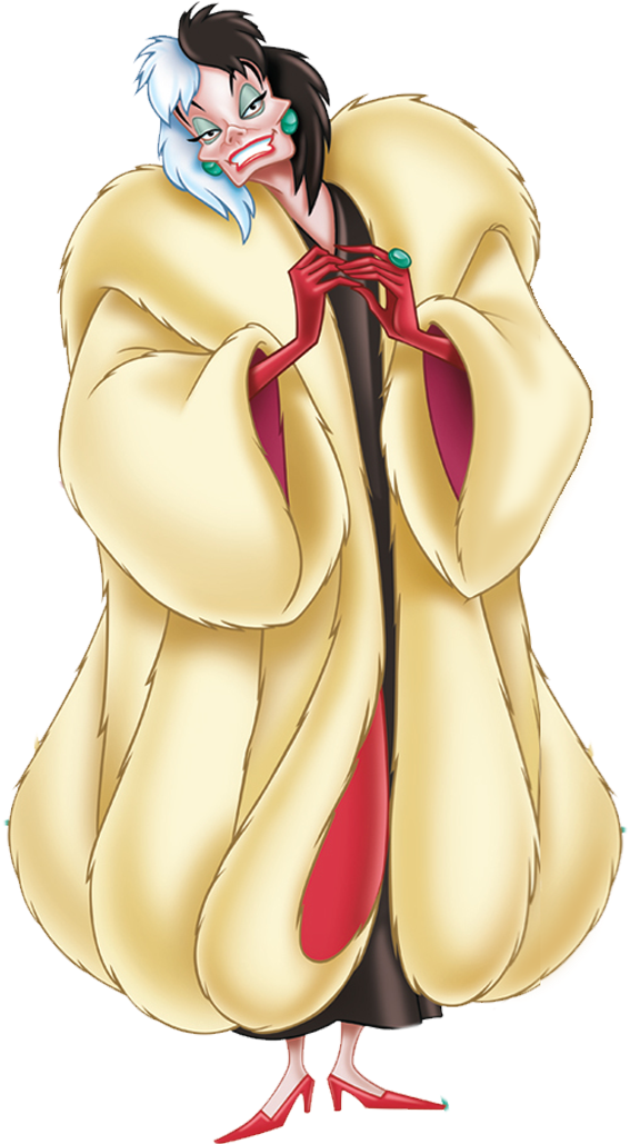 Crudelia Demon Png - Cruella D Enfer Disney (673x1050), Png Download