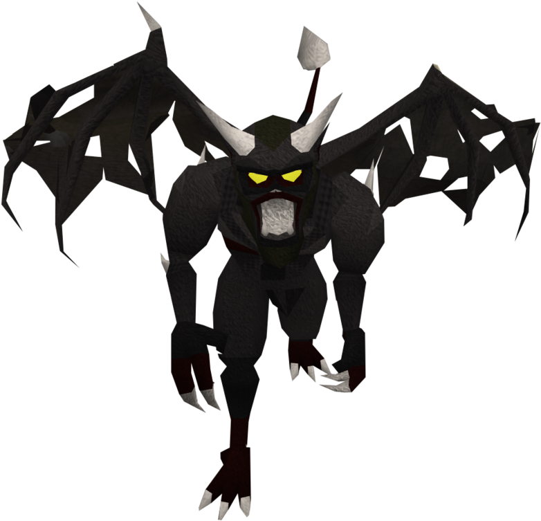 Black Demon Old4 - Demon (800x767), Png Download